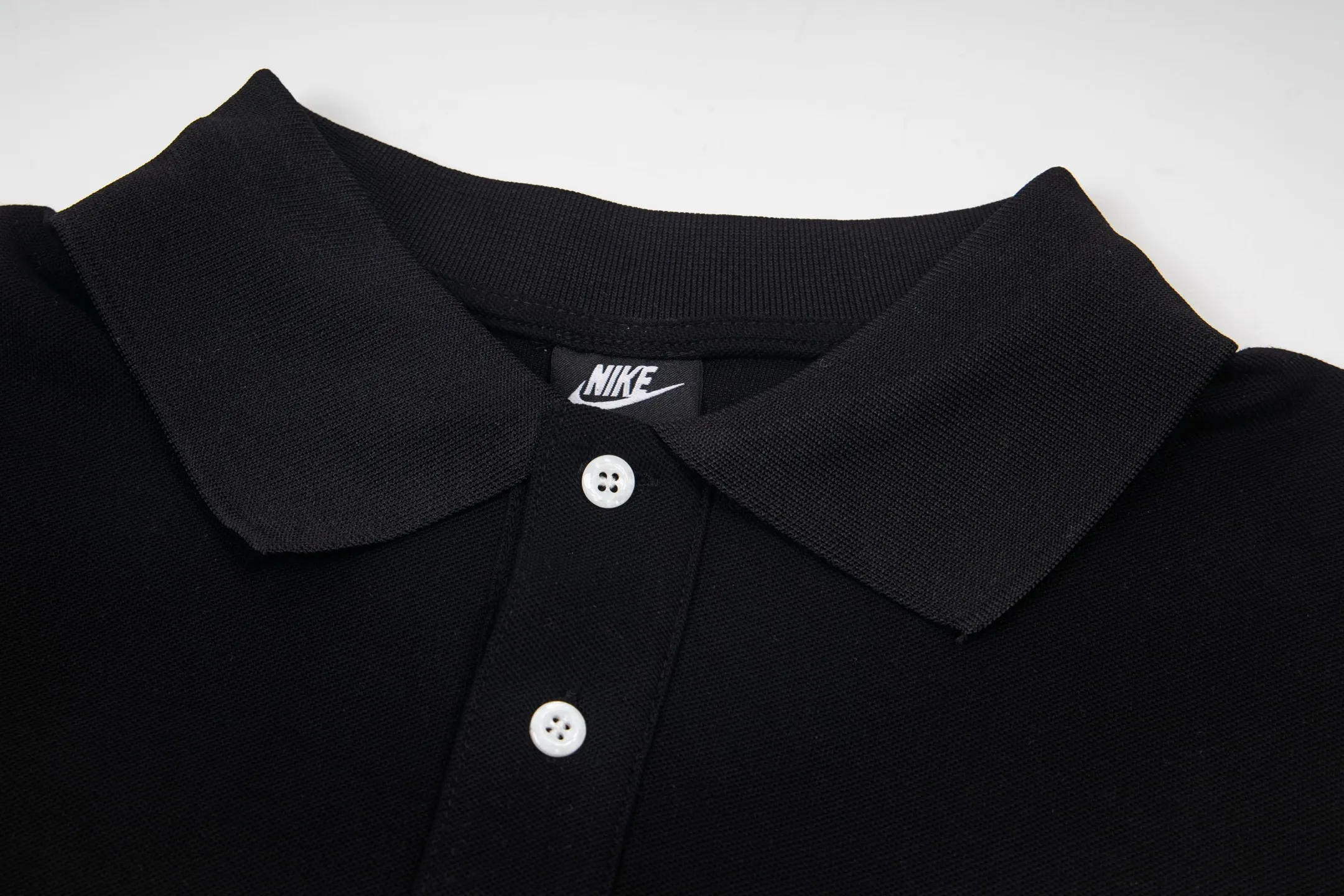 XY 6909# P63（ Quality ） Stussy Nike x Stussy Series Logo polo t Same Style ：Black White Gray Royal Blue Size：S M L XL ： ：